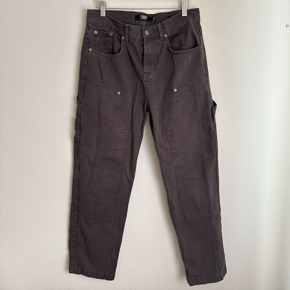 Jaded London Jeans Mens 32x32 (31x29.5) Double Knee Carpenter Skate‎ Fit Brown